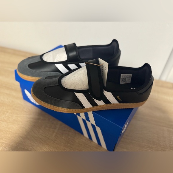 🆕 NIB adidas Samba Mary-Jane Classic Black White Sporty Casual Athleisure Prep - Picture 4 of 11